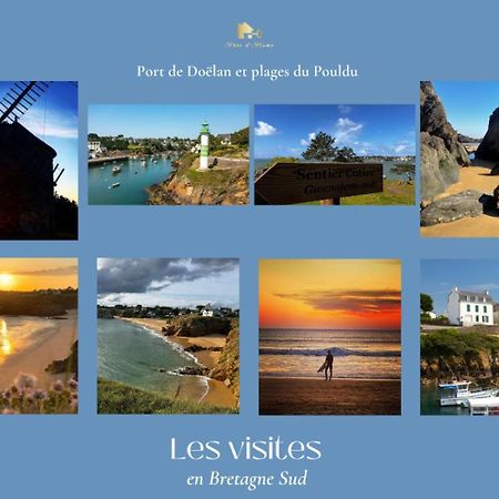 La Maison Bleue,Authenticite, Nature, Simplicite, 2-5 Personnes, Moelan Sur Mer Luaran gambar