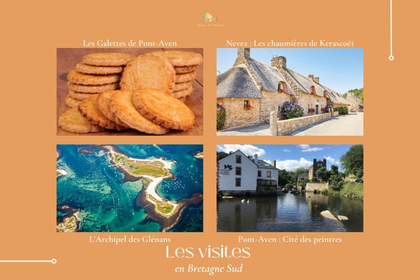 La Maison Bleue,Authenticite, Nature, Simplicite, 2-5 Personnes, Moelan Sur Mer Luaran gambar